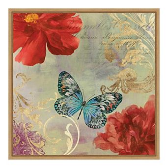 Amanti Art Cottage Red Framed Canvas Wall Art