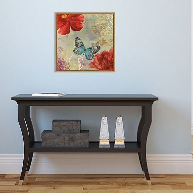 Amanti Art Cottage Red Framed Canvas Wall Art