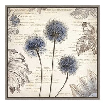 Amanti Art 'Blushing Blue I Mini' Framed Canvas Wall Art