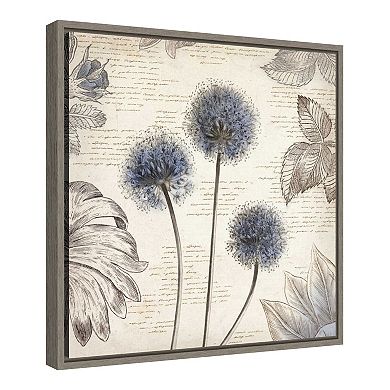 Amanti Art 'Blushing Blue I Mini' Framed Canvas Wall Art