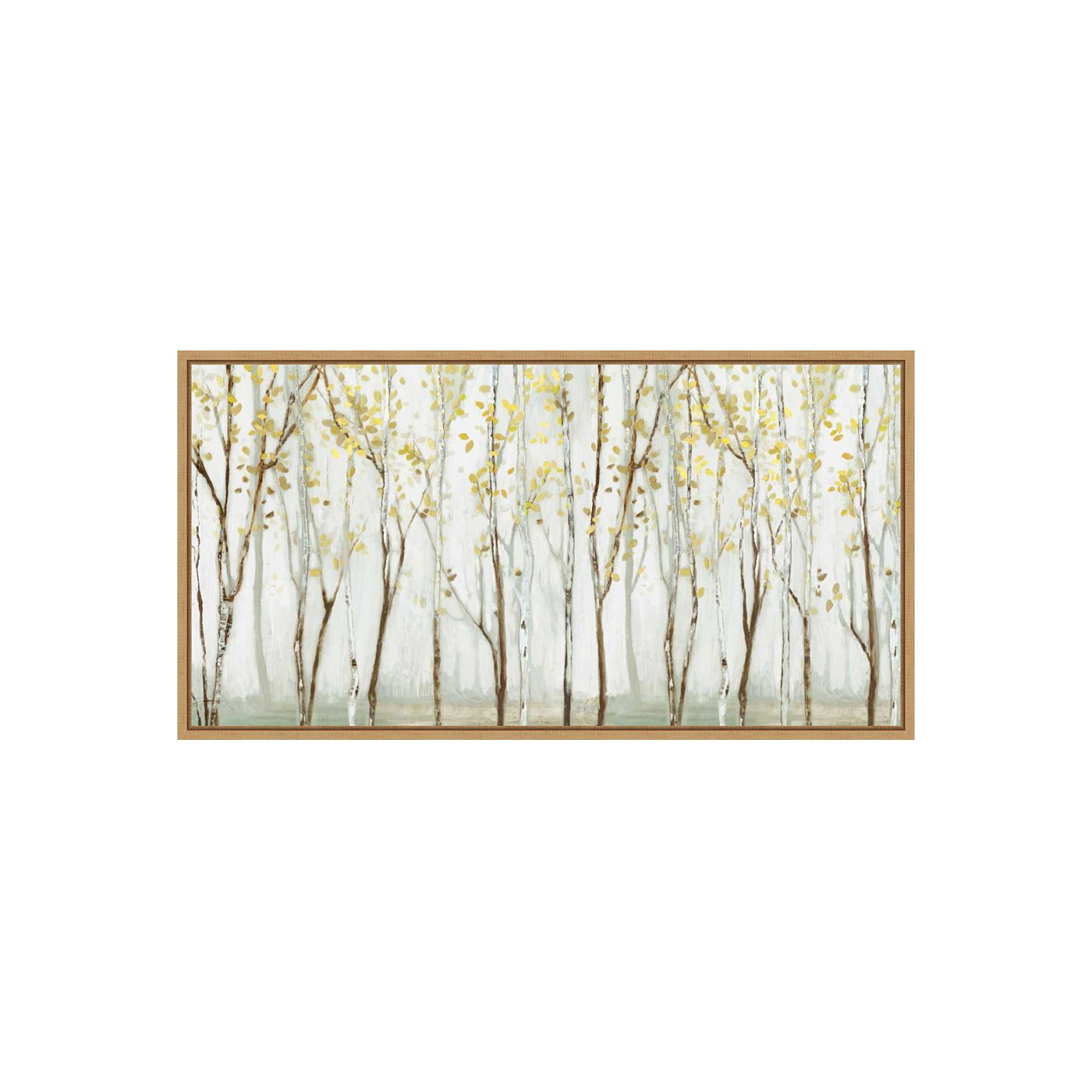 Amanti Art Long Landscape Framed Canvas Wall Art, Brown