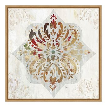 Amanti Art 'Red Medallion' Framed Canvas Wall Art