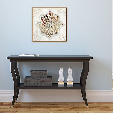 Amanti Art 'Red Medallion' Framed Canvas Wall Art