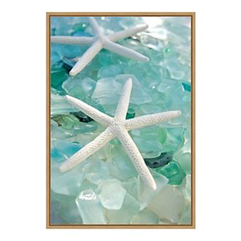 Amanti Art 'Crystal Harbor 7' Framed Canvas Wall Art