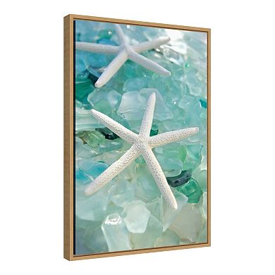 Amanti Art 'Crystal Harbor 7' Framed Canvas Wall Art