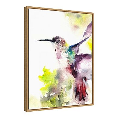 Amanti Art 'Hummingbird' Framed Canvas Wall Art