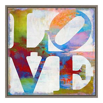 Amanti Art 'Love In Color' Framed Canvas Wall Art