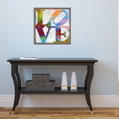 Amanti Art 'Love In Color' Framed Canvas Wall Art
