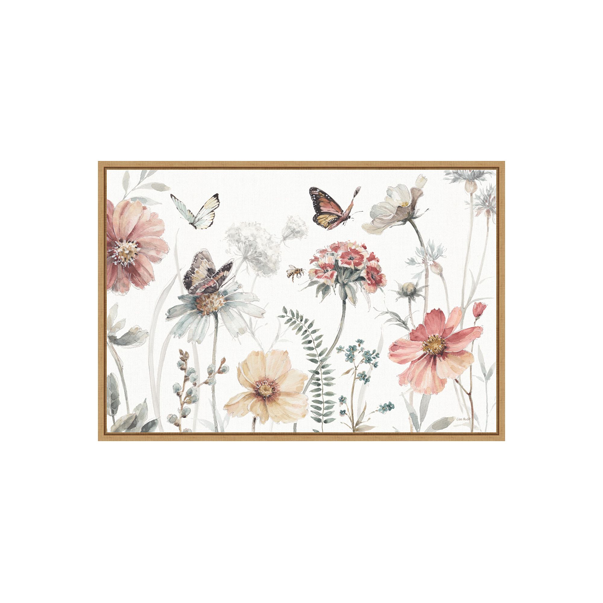 Amanti Art A Country Weekend I Framed Canvas Wall Art, Brown