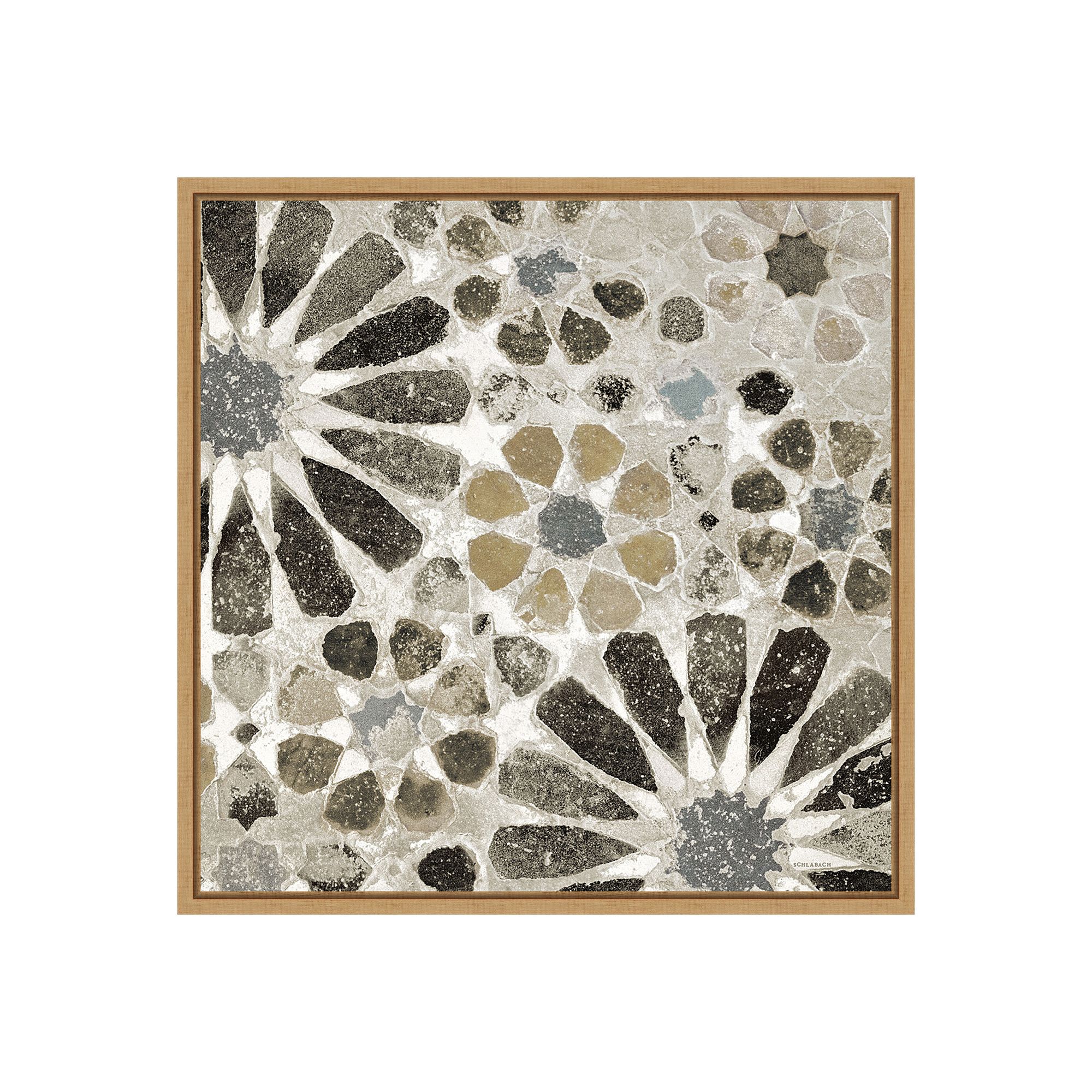 Amanti Art Alhambra Tile II Neutral Framed Canvas Wall Art, Brown