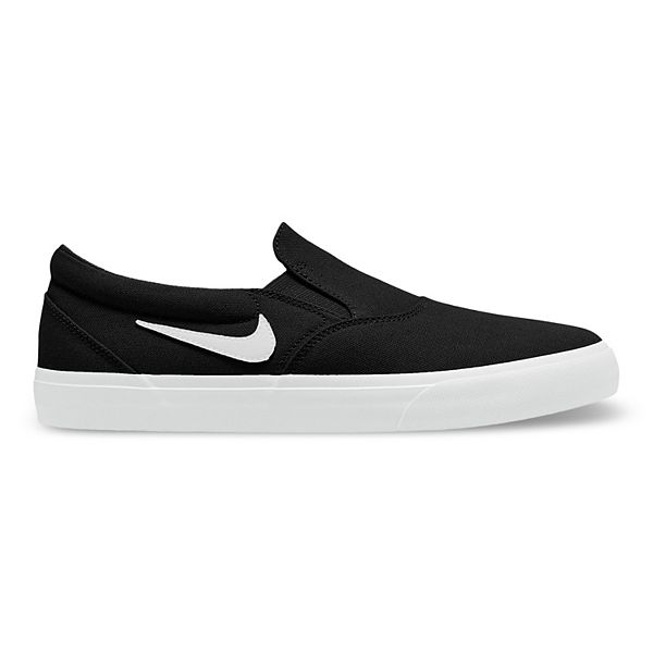 White nike clearance sb slip ons