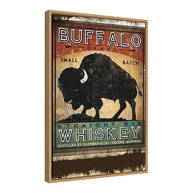 Amanti Art Buffalo Whiskey Framed Canvas Print