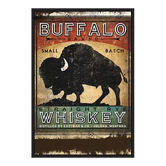Amanti Art Buffalo Whiskey Framed Canvas Print