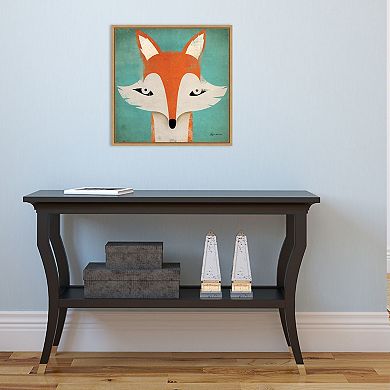 Amanti Art Fox Framed Canvas Wall Art