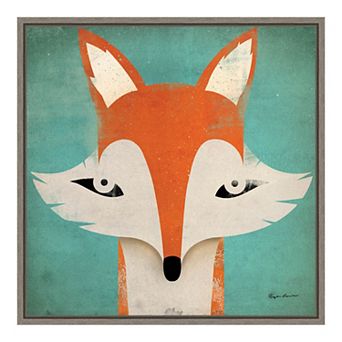 Amanti Art Fox Framed Canvas Wall Art