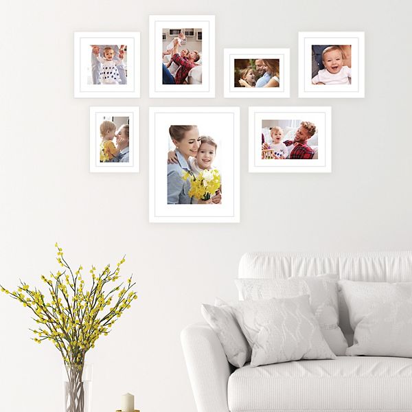 StyleWell White Contemporary Gallery Wall Frame Set (7-Pieces)