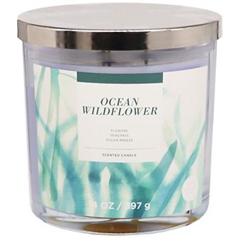 Sonoma Goods For Life® 14-oz. Ocean Wild Flowers Candle Jar