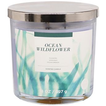 Sonoma Goods For Life® 14-oz. Ocean Wild Flowers Candle Jar