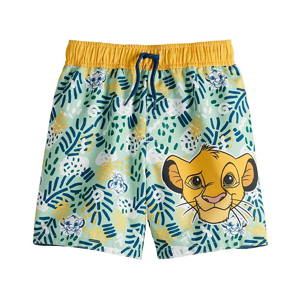 Boys Character Swimming Swim Shorts Trunks Toy Story 4 Lion King 