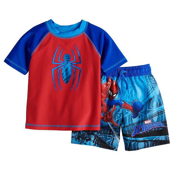 Marvel Spider-Man Big Boys Swim Trunks Bathing Suit Toddler to Big Kid