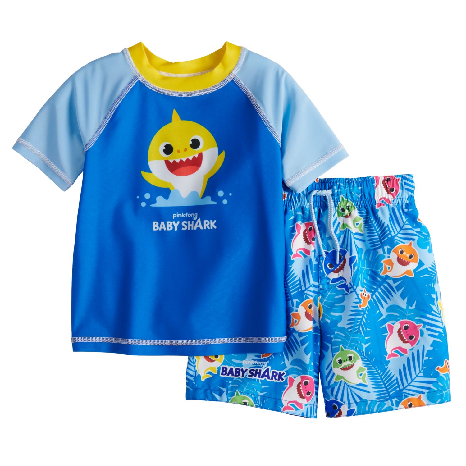 baby shark swim trunks