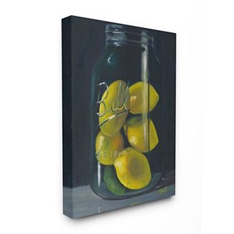 Stupell Home Decor Lemon Still Life Canvas Wall Art