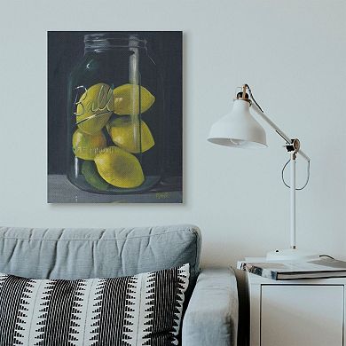 Stupell Home Decor Lemon Still Life Canvas Wall Art