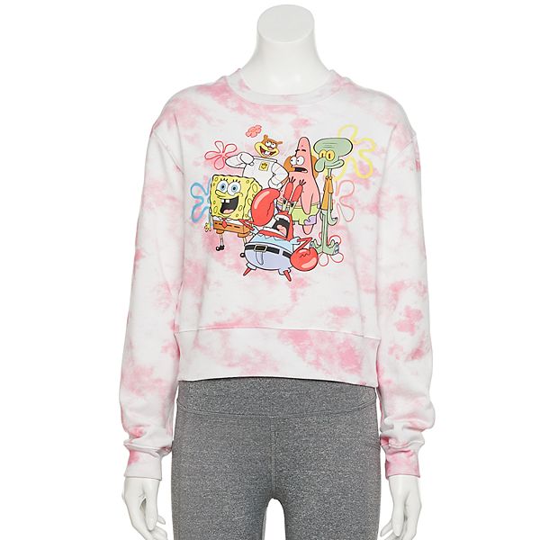 Juniors' SpongeBob SquarePants Cloud Tie-Dyed Sweatshirt