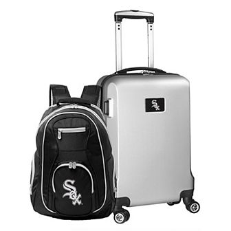 Chicago White Sox Deluxe Wheeled Carry-On Luggage & Backpack Set