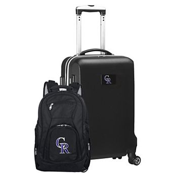 Colorado Rockies Deluxe Wheeled Carry-On Luggage & Backpack Set