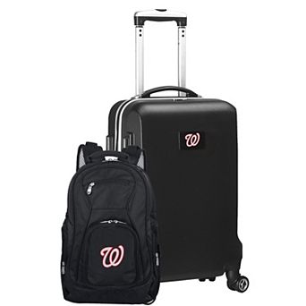 Washington Nationals Deluxe Wheeled Carry-On Luggage & Backpack Set