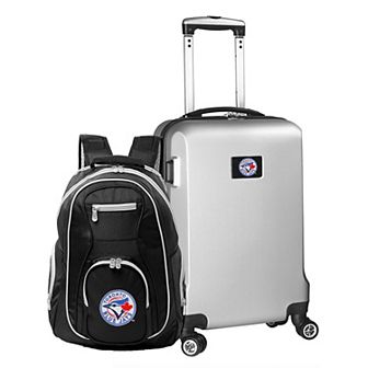 Toronto Blue Jays Deluxe Wheeled Carry-On Luggage & Backpack Set