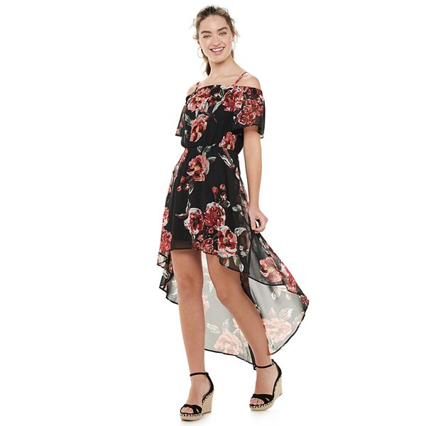 Kohls black sale floral dress