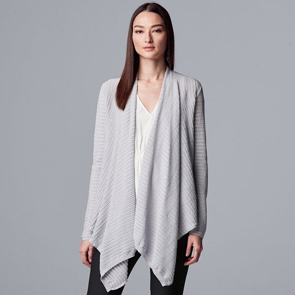 Women's Simply Vera Vera Wang Texture Flyaway Cardigan