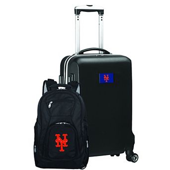 New York Mets Deluxe Wheeled Carry-On Luggage & Backpack Set