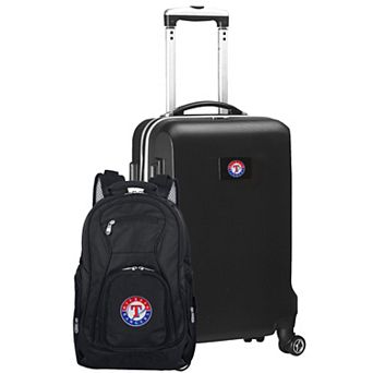 Texas Rangers Deluxe Wheeled Carry-On Luggage & Backpack Set