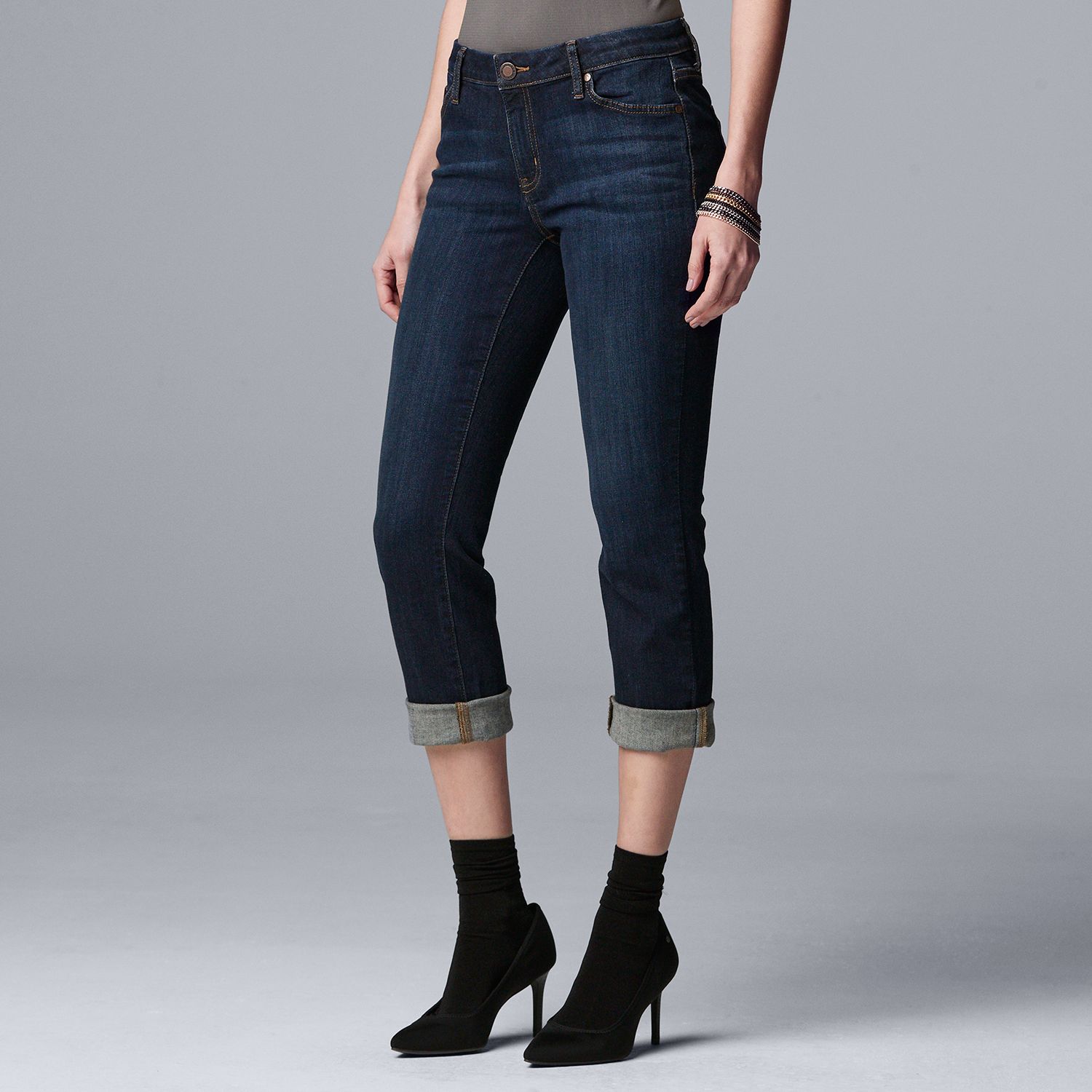 kohls cropped jeans