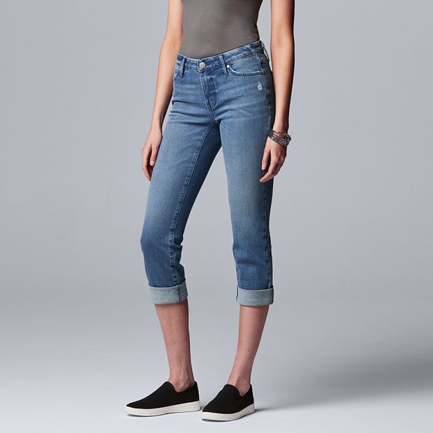 Simply Vera Vera Wang Zipper Skinny Jeans for Women