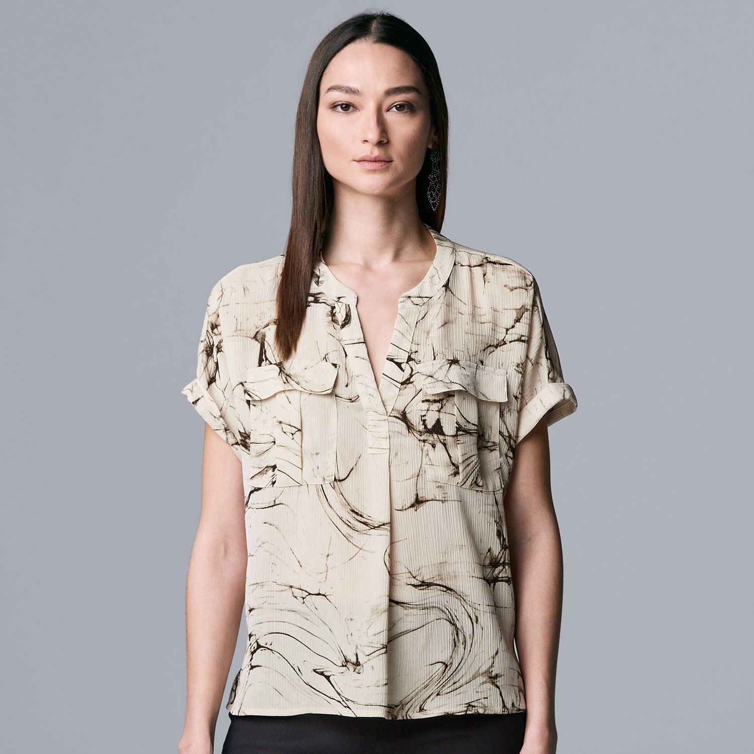 kohls vera wang womens tops