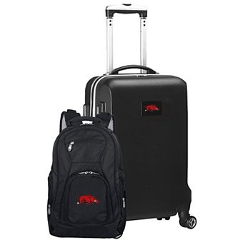 Arkansas Razorbacks Deluxe Hardside Spinner Carry-On Luggage & Backpack Set