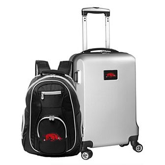 Arkansas Razorbacks Deluxe Hardside Spinner Carry-On Luggage & Backpack Set