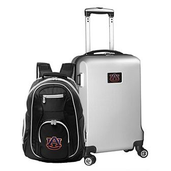 Auburn Tigers Deluxe Hardside Spinner Carry-On Luggage & Backpack Set