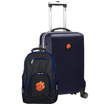 Clemson Tigers Deluxe Hardside Spinner Carry-On Luggage & Backpack Set