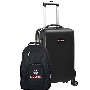 UConn Huskies Deluxe Hardside Spinner Carry-On Luggage & Backpack Set
