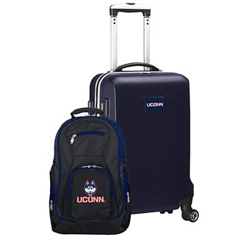 UConn Huskies Deluxe Hardside Spinner Carry-On Luggage & Backpack Set