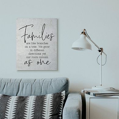 Stupell Home Decor As One Home Family Canvas Wall Art