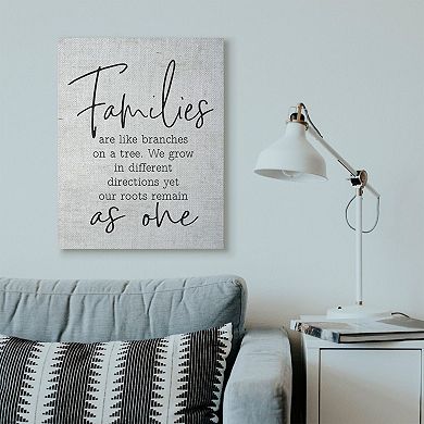 Stupell Home Decor As One Home Family Canvas Wall Art
