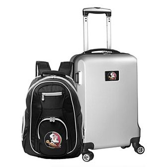 Florida State Seminoles Deluxe Hardside Spinner Carry-On Luggage & Backpack Set