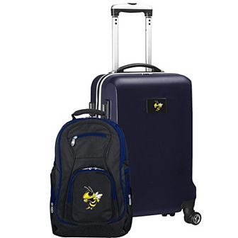Georgia Tech Yellow Jackets Deluxe Hardside Spinner Carry-On Luggage & Backpack Set