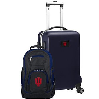 Indiana Hoosiers Deluxe Hardside Spinner Carry-On Luggage & Backpack Set